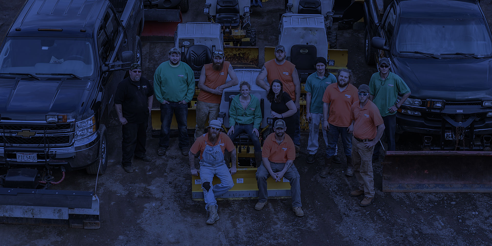 The O'Bryan Grounds Maintenance crew in Stow, OH